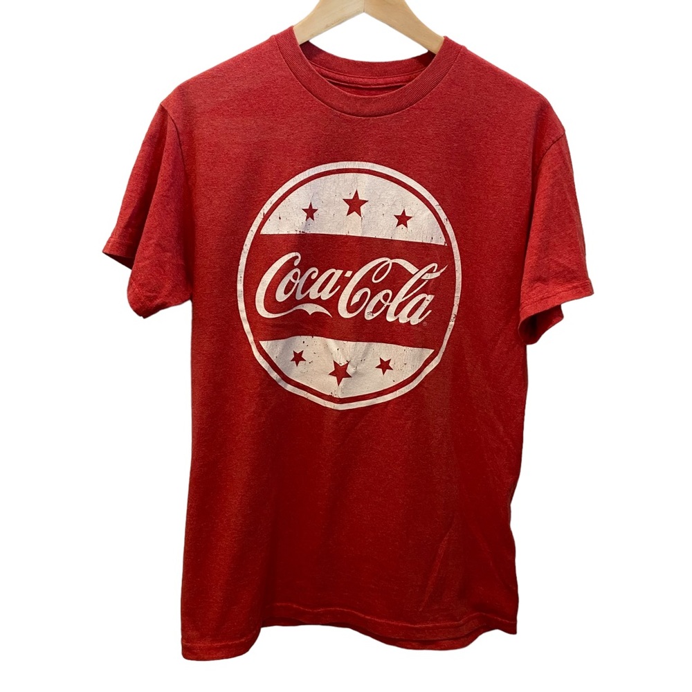 Coca Cola Red and White logo youth short sleeve t-shirt size medium